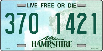 NH license plate 3701421