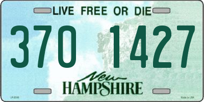 NH license plate 3701427