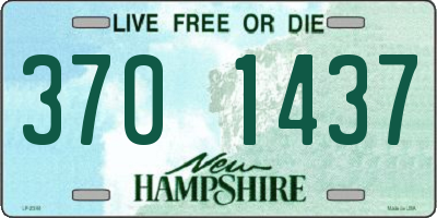NH license plate 3701437