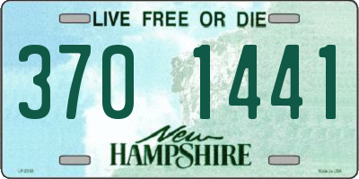 NH license plate 3701441