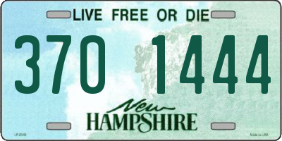 NH license plate 3701444