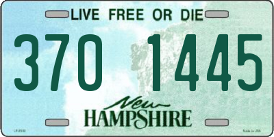 NH license plate 3701445