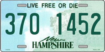 NH license plate 3701452
