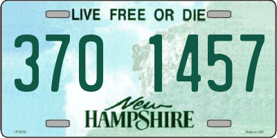 NH license plate 3701457