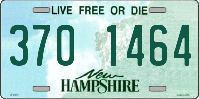 NH license plate 3701464