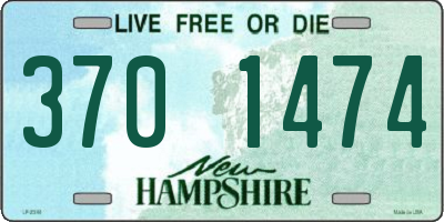 NH license plate 3701474