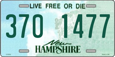 NH license plate 3701477