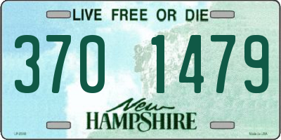 NH license plate 3701479