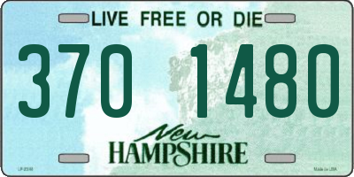 NH license plate 3701480