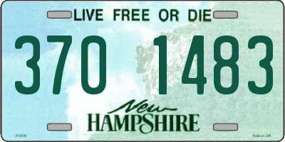 NH license plate 3701483