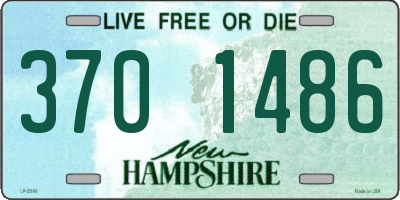 NH license plate 3701486