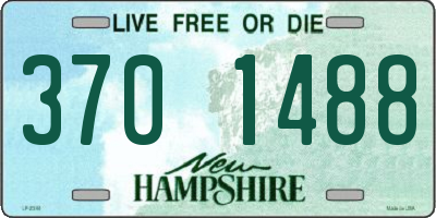 NH license plate 3701488