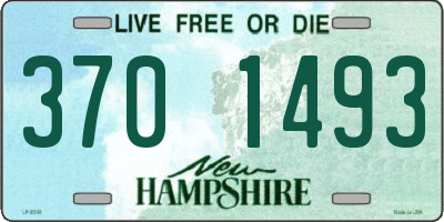 NH license plate 3701493