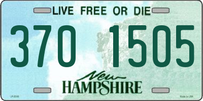 NH license plate 3701505