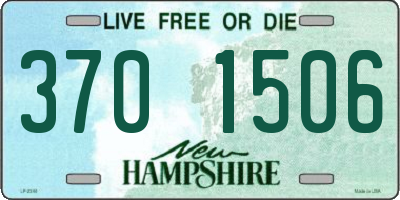 NH license plate 3701506