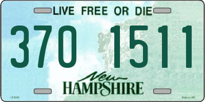 NH license plate 3701511