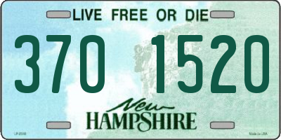 NH license plate 3701520