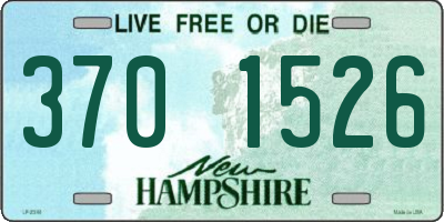 NH license plate 3701526