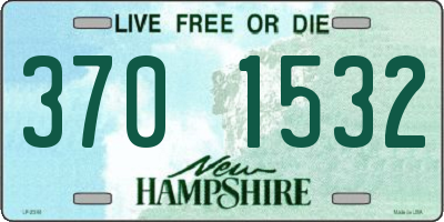 NH license plate 3701532