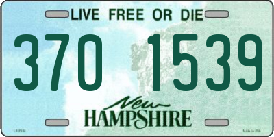 NH license plate 3701539