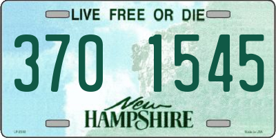 NH license plate 3701545