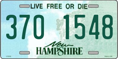 NH license plate 3701548