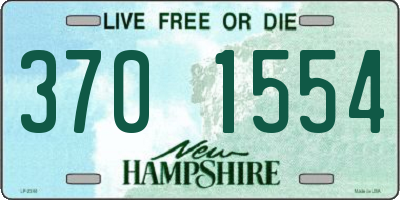 NH license plate 3701554