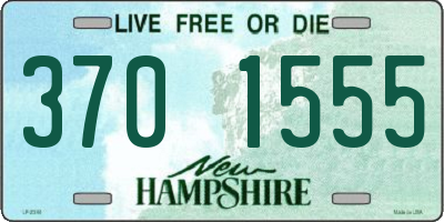 NH license plate 3701555
