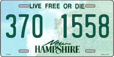 NH license plate 3701558