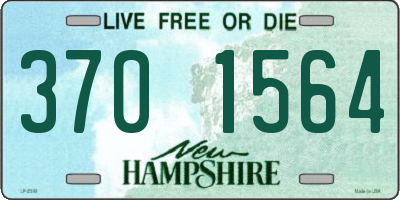 NH license plate 3701564