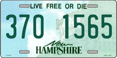 NH license plate 3701565
