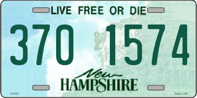 NH license plate 3701574