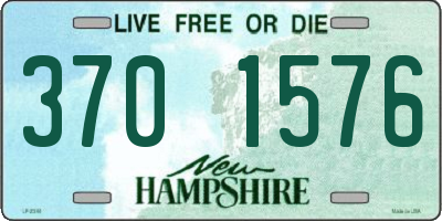 NH license plate 3701576