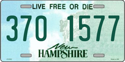 NH license plate 3701577