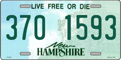 NH license plate 3701593