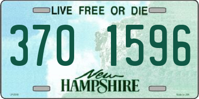NH license plate 3701596