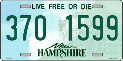 NH license plate 3701599