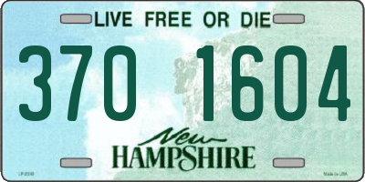 NH license plate 3701604