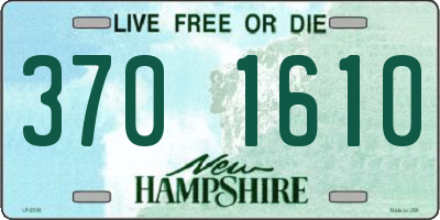NH license plate 3701610