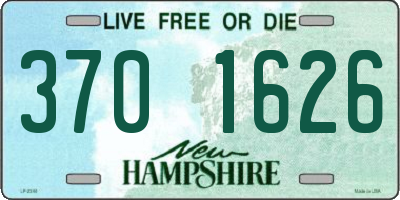 NH license plate 3701626
