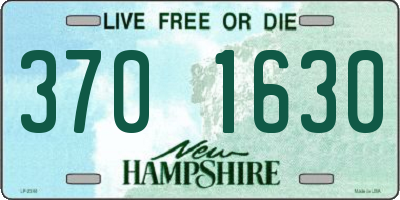 NH license plate 3701630