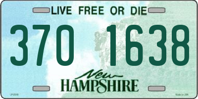 NH license plate 3701638