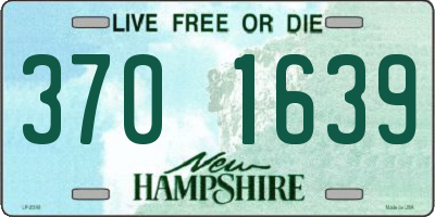 NH license plate 3701639