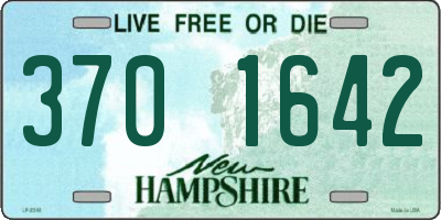 NH license plate 3701642