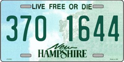 NH license plate 3701644