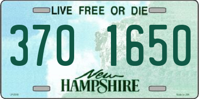 NH license plate 3701650