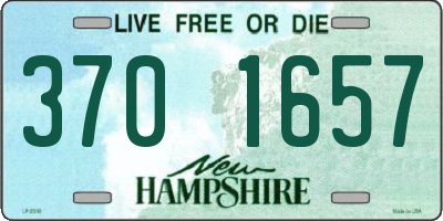 NH license plate 3701657
