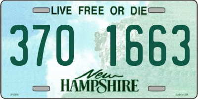NH license plate 3701663