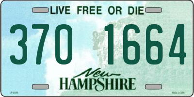 NH license plate 3701664