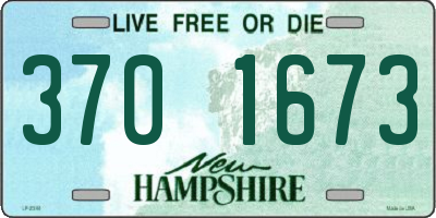 NH license plate 3701673
